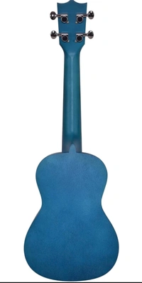 Medellin Concert 23" Bahamas Blue Ukulele with Travel Padded Bag Concert Ukulele (Overall Length 35 cm) - Blue, Small