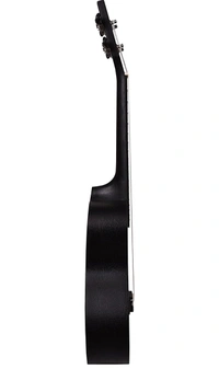 Kadence Concert Ukulele 23" Spring Summer Collection of Ukuleles-fluorocarbon strings, matt finish with Strap & Bag - Black, Small