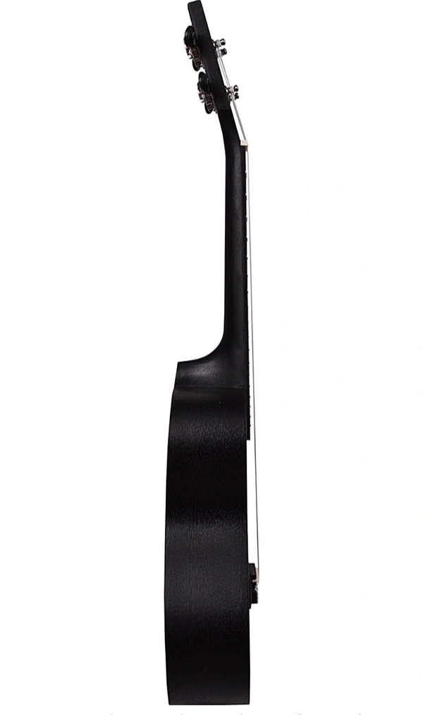 Kadence Concert Ukulele 23" Spring Summer Collection of Ukuleles-fluorocarbon strings, matt finish with Strap & Bag - Black, Small