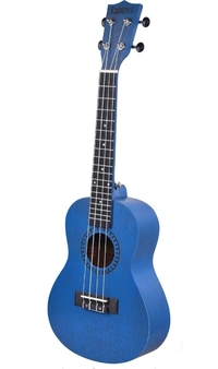 Kadence Concert Ukulele 23" Spring Summer Collection of Ukuleles-fluorocarbon strings, matt finish with Strap & Bag - Blue, Small