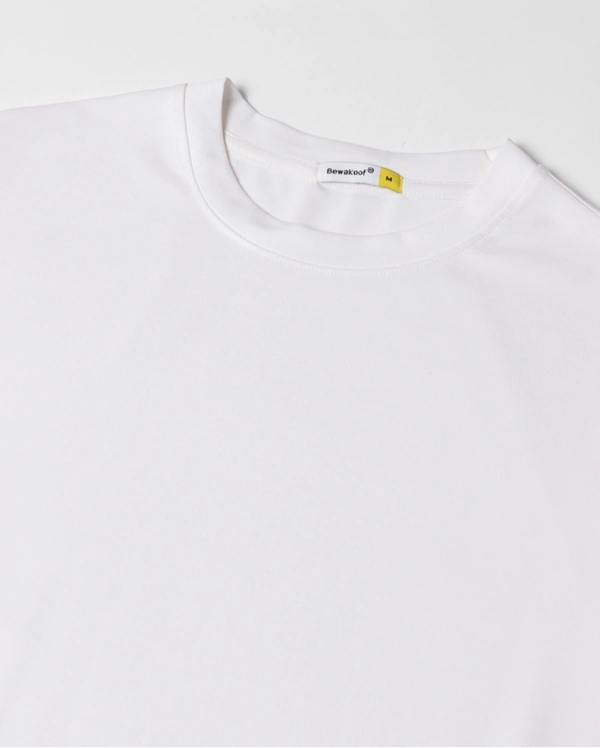Men's White Jujutsu Sorcerer Printed Oversized T-shirt  - M, White