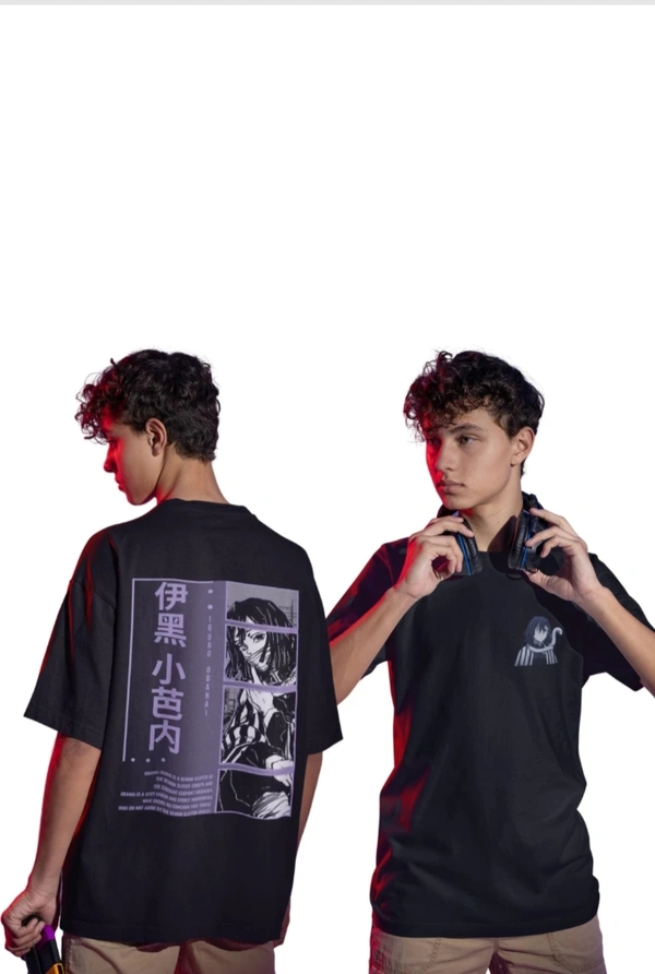 Broke Memers Men's Black Igoru Obanai Oversized T-shirt  - Black, S