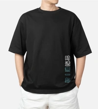 Garmint  Men's Black Tokito Muichiro Oversized T-shirt  - Black, S
