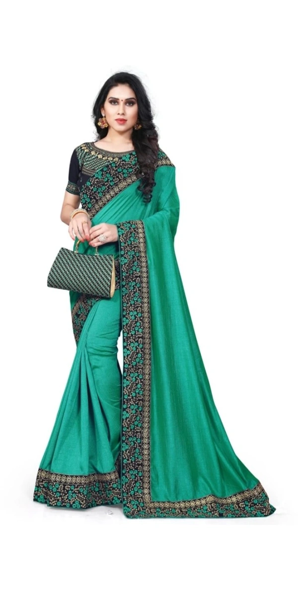 Krishna R Fashion  Krishna R fashion Woven Bollywood Cotton Silk Saree (Dark Green) - Free Size