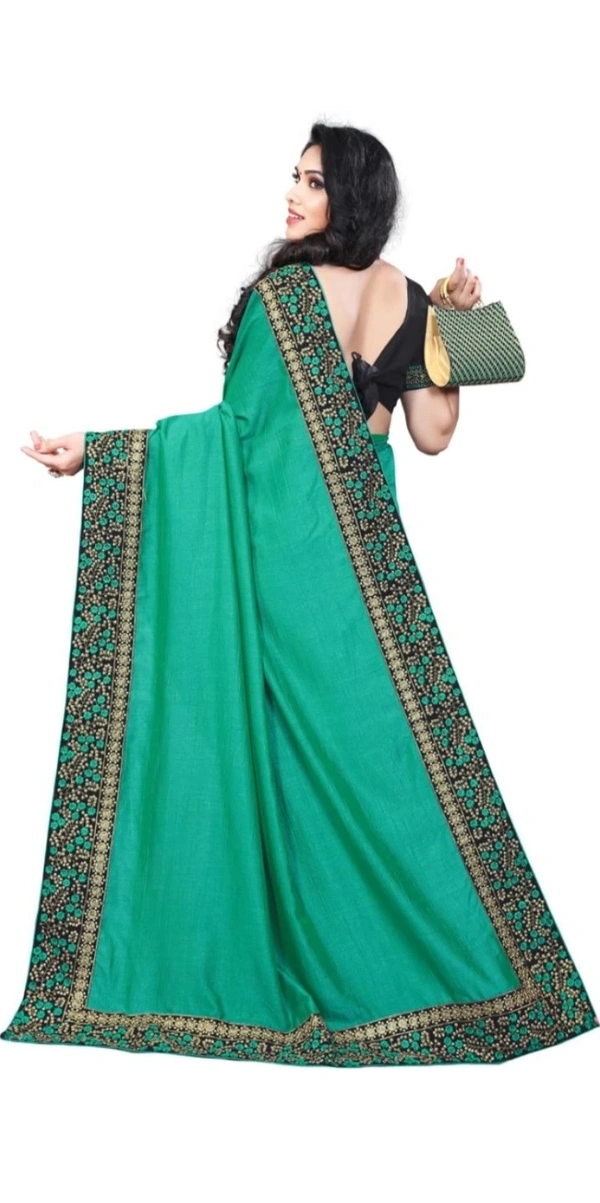 Krishna R Fashion  Krishna R fashion Woven Bollywood Cotton Silk Saree (Dark Green) - Free Size