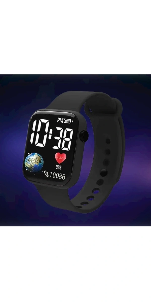 HLMT HLMT Latest Kids watch for boys and girls Smartwatch (Black Strap, Free Size) - Black, Free Size