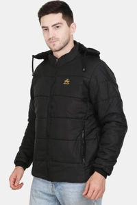 AD & AV Men Winter Puffer Jacket - Black, S