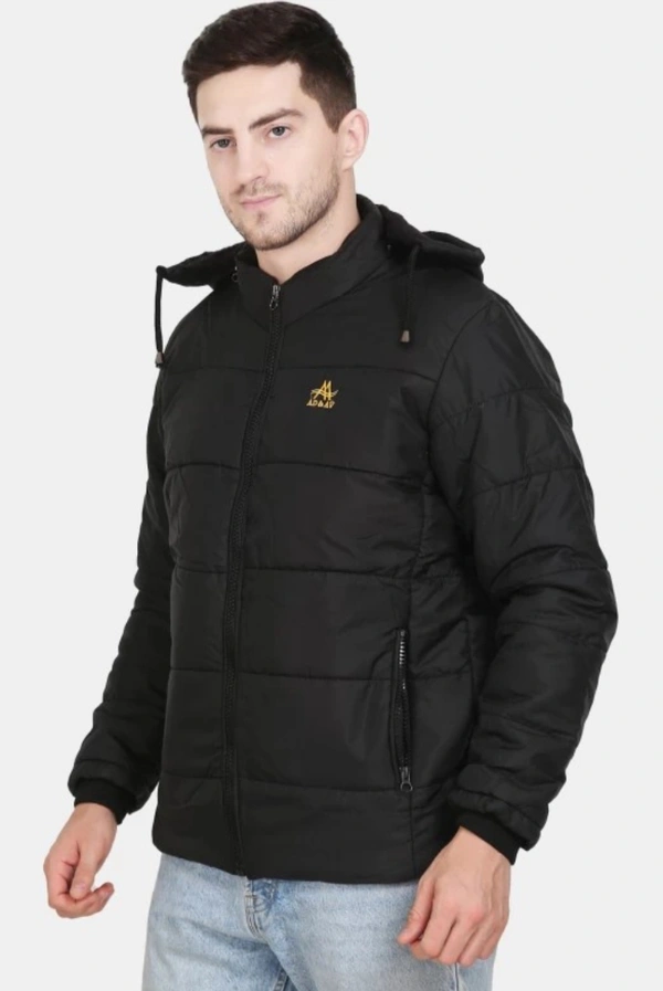 AD & AV Men Winter Puffer Jacket - Black, S