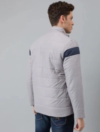 Dennis Lingo Men Colorblock Puffer Jacket  - Grey, XXL