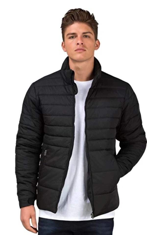 Ben Martin Men Solid Puffer Jacket  - Black, XXL