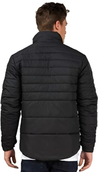 Ben Martin Men Solid Puffer Jacket  - Black, XXL