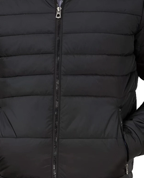 Ben Martin Men Solid Puffer Jacket  - Black, XXL