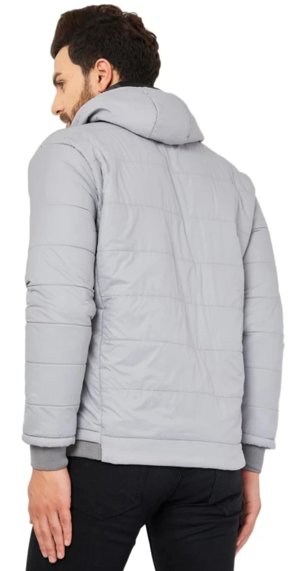 Ben Martin Men Solid Puffer Jacket  - Grey, S