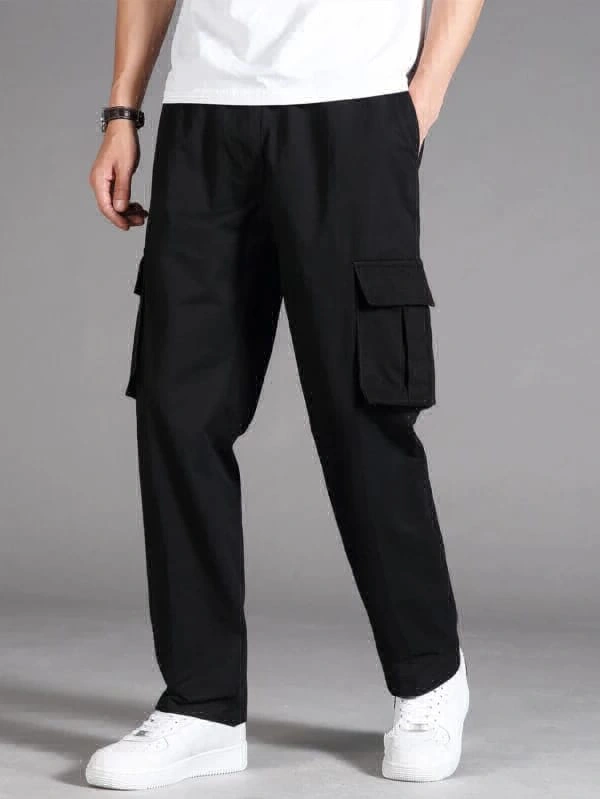 Men Cargos - Black, 34