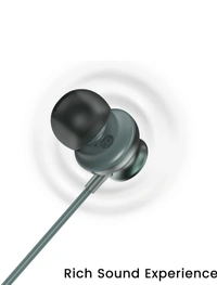 Ambrane Stringz 38 Wired Earphone | 3.5mm Jack | Green - Green