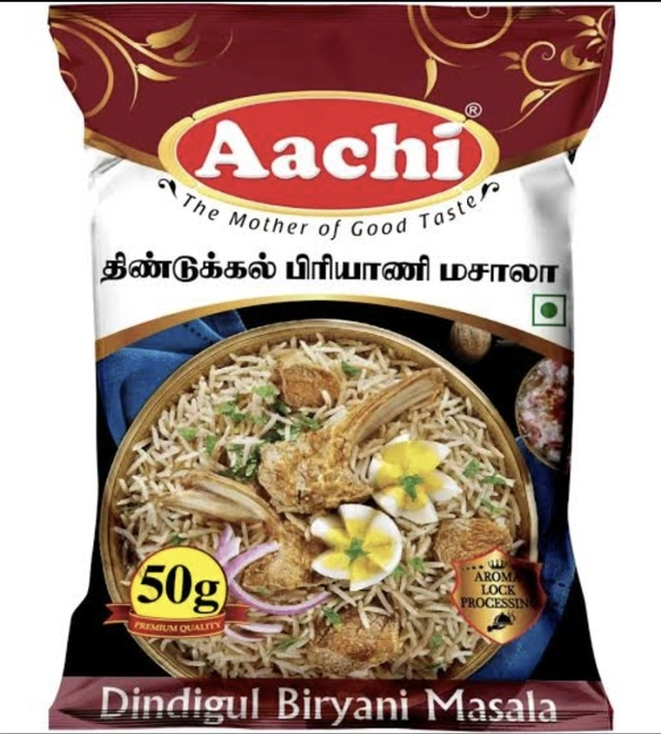 Aachi Dindigul Biryani Masala|திண்டுக்கல் பிரியாணி மசாலா - 50Gm