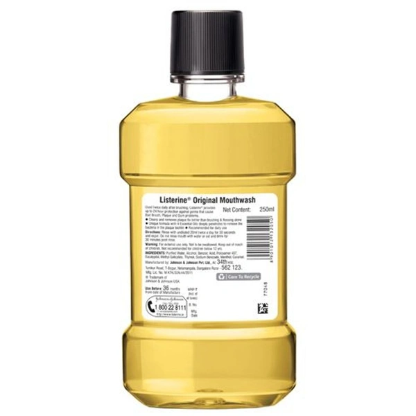 Listerine Mouthwash Liquid Original - 250ml