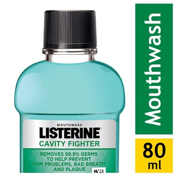 Listerine Mouthwash Liquid Cavity Fighter - 80ml