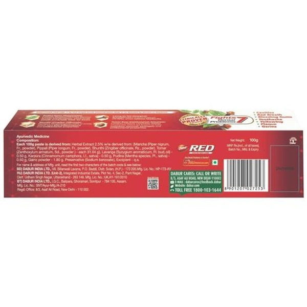 Dabur Red Toothpaste  - 100g