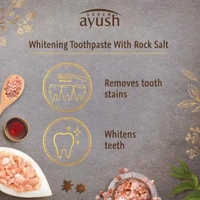 Ayush Whitening Toothpaste With Rock Salt Toothpaste  - 80g