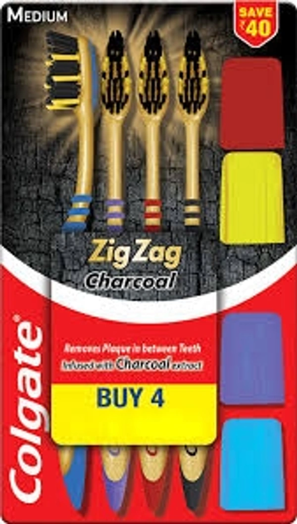 Colgate Zig Zag Charcoal (3 Toothbrush)