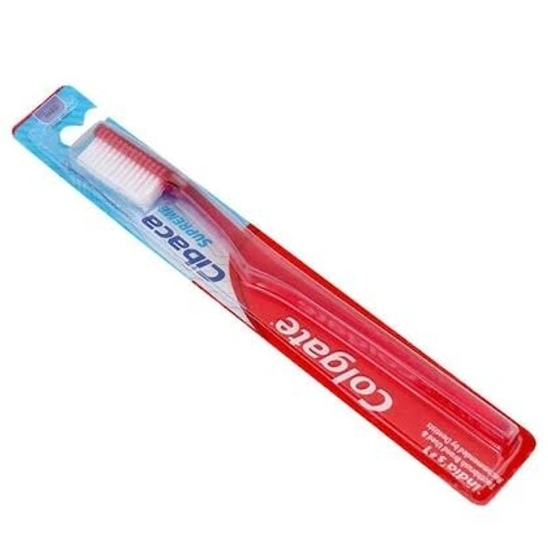 Colgate Cibaca Supreme (Full Head) Toothbrush  - Red Orange