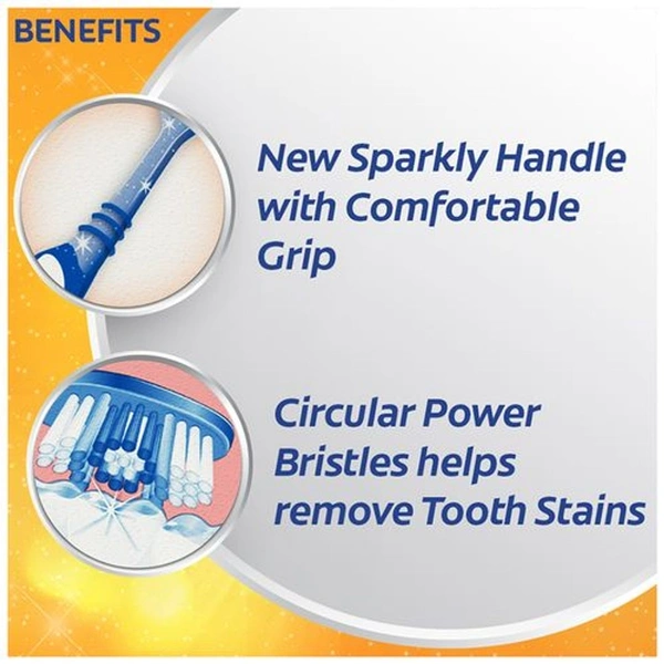 Colgate Super Shine Medium Toothbrush  - Harlequin