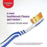 Colgate Zig Zag Deep Clean Toothbrush With Free Colgate Strong Teeth Toothpaste  - Gold