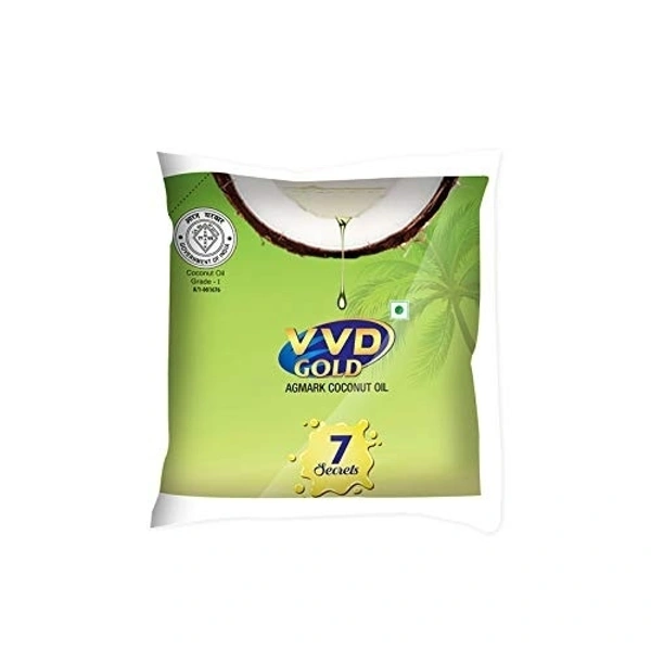 VVD gold Pure Coconut Oil  - 100ml (Pouch)