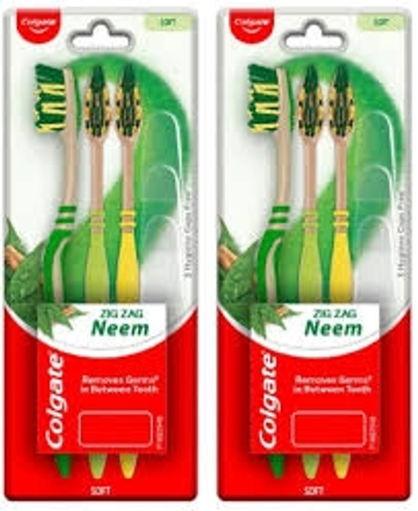 Colgate Zig Zag Neem Toothbrush (3 Toothbrush)
