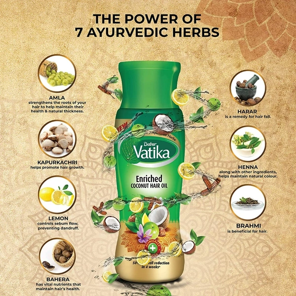 Dabur Vatika Enriched Coconut Oil - 150ml