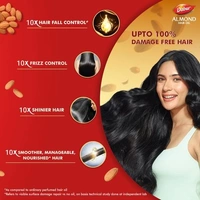 Dabur Almond Hair Oil Enriched With Soya Protein & 10x Vitamin-E - 200ml(Get Dabur Get Toothpaste Worth 20rs)