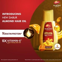 Dabur Almond Hair Oil Enriched With Soya Protein & 10x Vitamin-E - 200ml(Get Dabur Get Toothpaste Worth 20rs)
