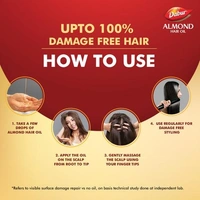Dabur Almond Hair Oil Enriched With Soya Protein & 10x Vitamin-E - 200ml(Get Dabur Get Toothpaste Worth 20rs)