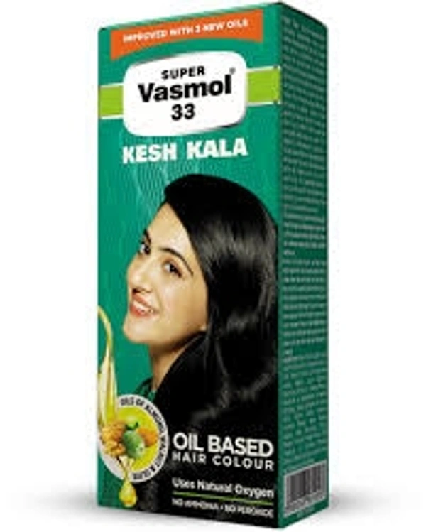 Super Vasmol 33 Kesh Kala Oil Based Hair Colour  - 50ml