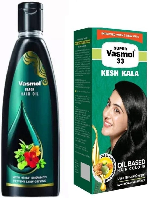 Super Vasmol 33 Kesh Kala Oil Based Hair Colour  - 50ml