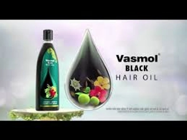 Vasmol black Hair Oil With Herbs* Known To Prevent Early Greying - 100ml
