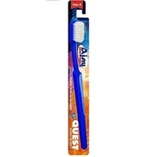 Ajay Quest Premium Hard Toothbrush  - Red