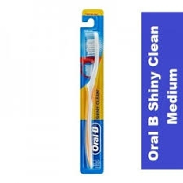 Oral-b Shiny Clean Medium Toothbrush 