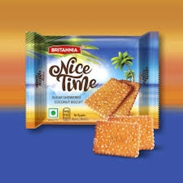 Britannia Nice Time Sugar Showered Coconut Biscuit - 10rs