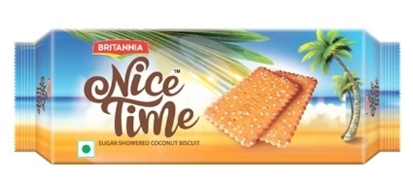 Britannia Nice Time Sugar Showered Coconut Biscuit - 25rs