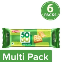 Britannia 50-50 Sweet&Salty Biscuit - 5rs(Pack Of 12Pcs)