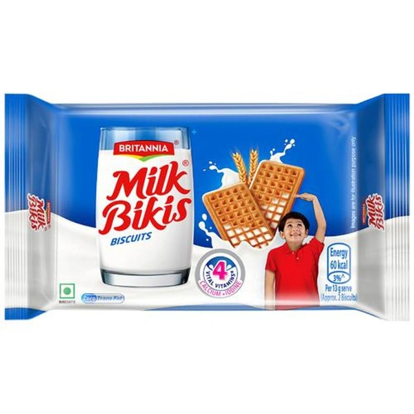 Britannia Milk Bikis Biscuits  - 5rs(Pack Of 30Pcs)