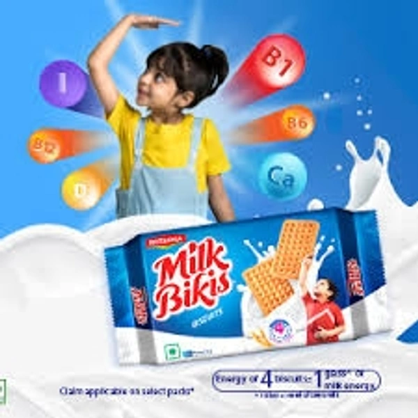 Britannia Milk Bikis Biscuits  - 5rs(Pack Of 30Pcs)