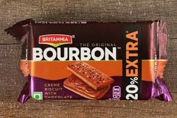Britannia Bourbon Creme Biscuit With Chocolate  - 10rs