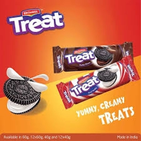 Britannia Treat Kool Vanilla Biscuit - 10rs