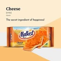 Mayora Malkist Cheese Flavoured Crunchy Layered Cracker Biscuits  - 25rs
