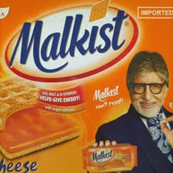 Mayora Malkist Cheese Flavoured Crunchy Layered Cracker Biscuits  - 25rs