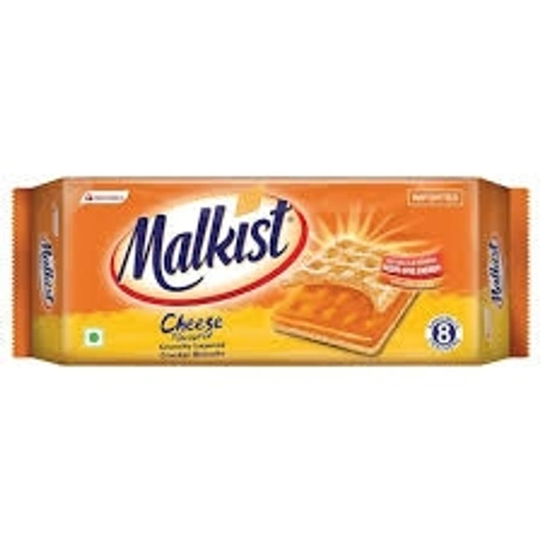 Mayora Malkist Cheese Flavoured Crunchy Layered Cracker Biscuits  - 50rs