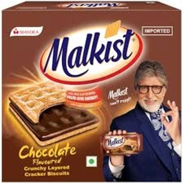 Mayora Malkist chocolate Flavoured Crunchy Layered Cracker Biscuits  - 25rs